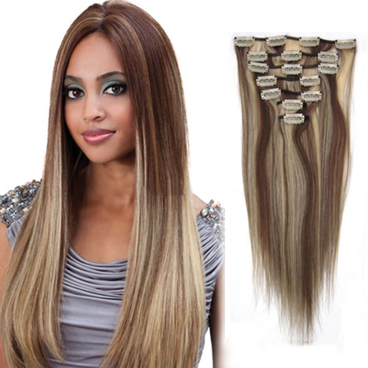 human hair extensions 30 inch with clip